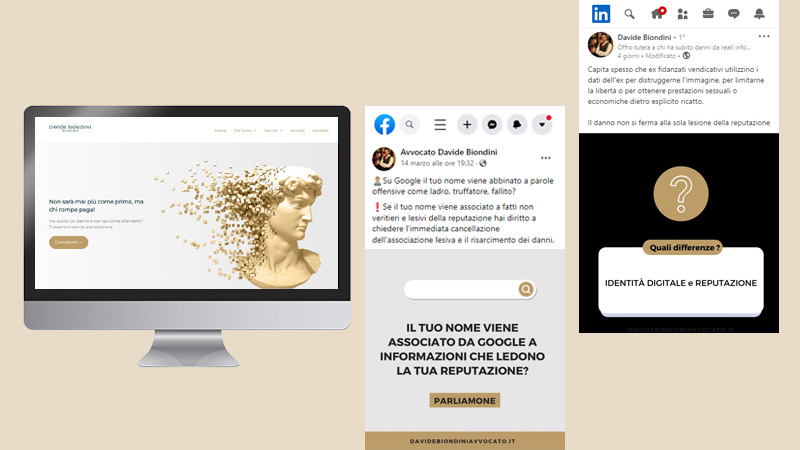 Il progetto di comunicazione e digital marketing realizzato per l'avvocato Davide Biondini